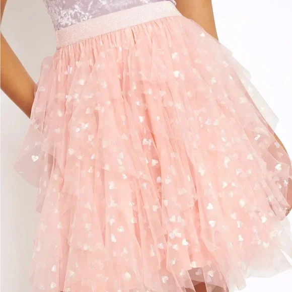 Blackmilk “RAINBOW HEARTS TUTU” Size Large L NWT